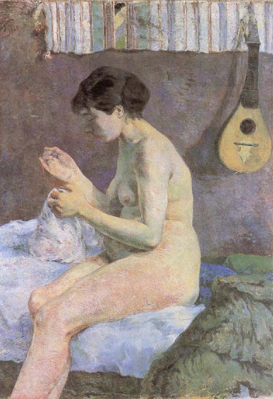 Paul Gauguin Study of a Nude Suzanne Sewing Germany oil painting art
